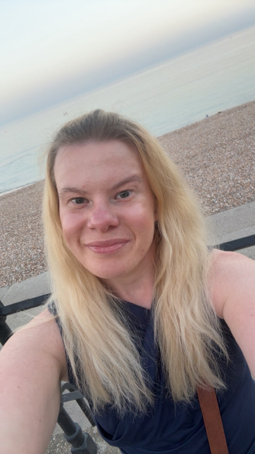 Zoë Castle smiling on the seafront